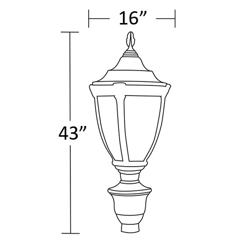 LED Acorn Light DP1030