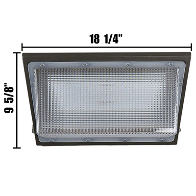 LED Wall Pack LEDWP150 Dimensional Image