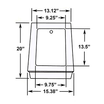 Transformer Base 1-20 Modified - Dimensional Drawing
