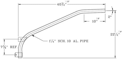 Cantilever Bracket WPB1011 Dimensional Drawing