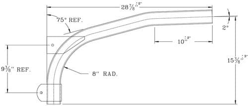 Cantilever Bracket WPB1014 Dimensional Drawing