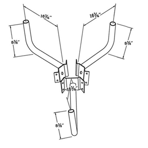 Wrap Around Bracket WPB1152 Dimensional Drawing